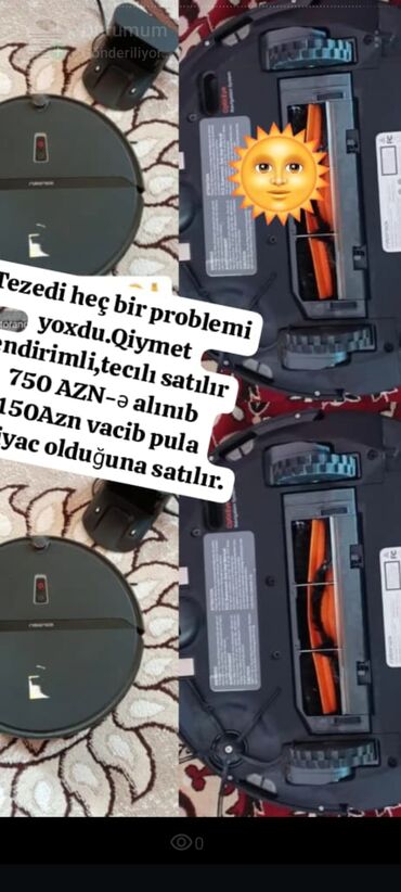 İnformatika: Robot tozsoran – Proscenic marka Xüsusiyyətlər: - Dairəvi dizayn