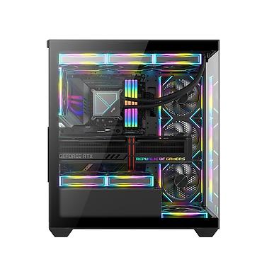 mini itx: Case "Ruix Carnival 360 Aquarium (Black)" ✅100% yeni və bağlı qutuda! — 6