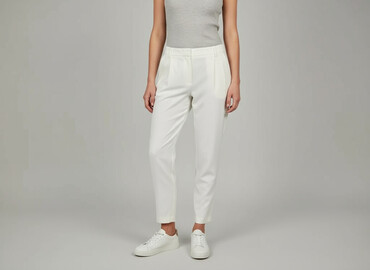 Women's Pants: Zara, Spodnie materiałowe damskie, rozmiar M