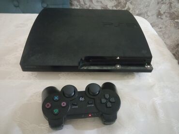 PS3 (Sony PlayStation 3): Sony PlayStation 3 Slim oyun konsolu 500gb yaddas 100%hard disk — 1