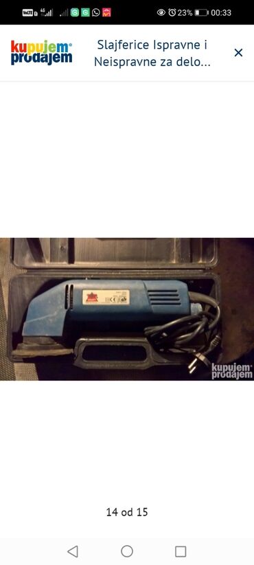 Električne polirke: Slajferice Ispravne i Neispravne za delove 1. Black&Decker KA88 na lalafo.rs — 14 Električne polirke: Slajferice Ispravne i Neispravne za delove 1. Black&Decker KA88 — 14