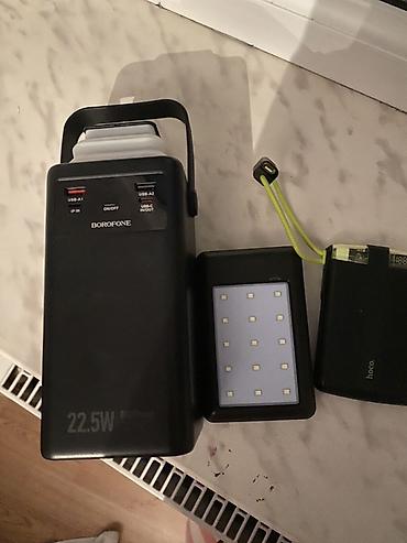 Powerbanklar: BOROFONE portativ enerji bloku və işıqlandırma dəsti - Güc: 22.5W — 1