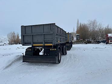 жёсткий сцепка: Самосвал КамАЗ с прицепом-самосвалом. Характеристики и особенности: - — 7