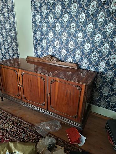 qab gulleri: Klassik üslubda taxta bufet / konsol - Material: bərk ağac, təbii — 2