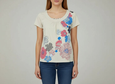 bluzka damska na szydełku: Tu, Women's blouse, size One size