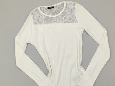 białe bluzki z długim rękawem sinsay: Blouse, S (EU 36), condition - Perfect