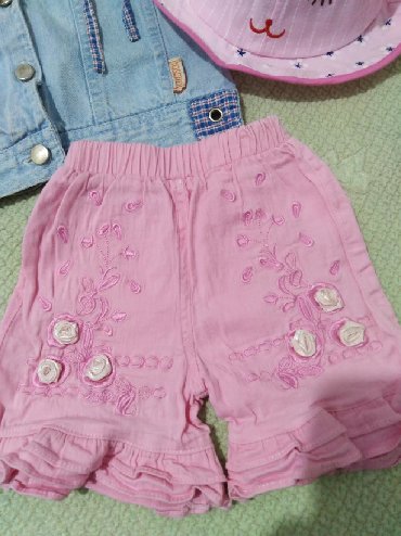 джинсовка детская: Комплект, цвет - Розовый, Новый