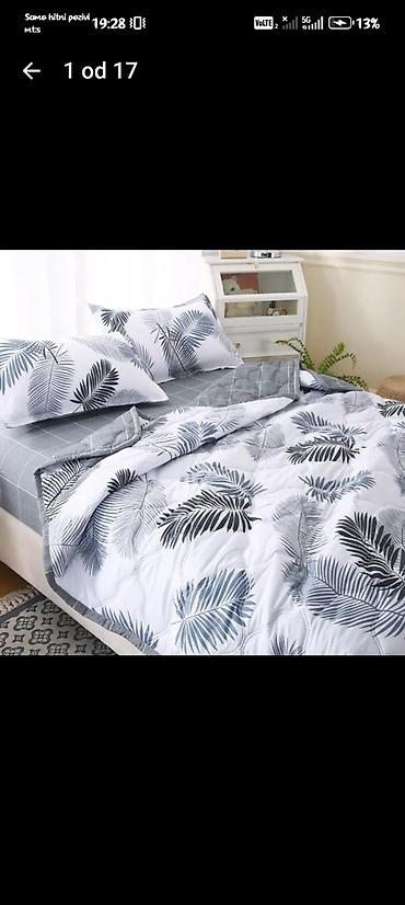 Ćebad i pokrivači: Prekrivači za krevet – lagani, prošiveni - Dizajn: moderni printovi – — 1