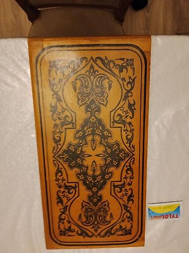 Taxta nərd taxtası – əl işi naxışlı - Material: tam taxta korpus - lalafo.az -da Taxta nərd taxtası – əl işi naxışlı - Material: tam taxta korpus -