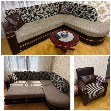 Divanlar: ((3392))* Asya * Uqlavoy divan. Ve 1 eded kreslo. Ölçü.2.45/1.90