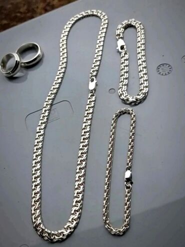 серебряные изделия: Серебряные Цепи и Браслеты Ручная работа 925-960 проба