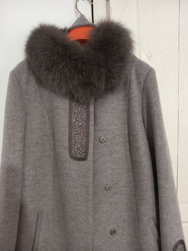 парный одежда: Пальто, Зима, По колено, 4XL (EU 48)