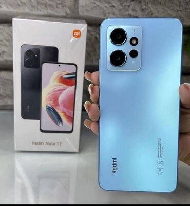 корпоративные симки билайн: Xiaomi, Redmi Note 12, Б/у, 128 ГБ, цвет - Голубой, 2 SIM