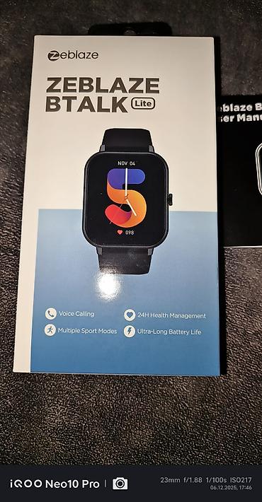 xiaomi adapter 67w: Yeni, Smart saat, Zeblaze, Sensor ekran, rəng - Qara — 1