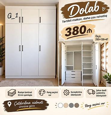 dolab mebel: Dolab G_1 – Təşkilli məkan, daha çox rahatlıq Ölçü: 250×120×47 sm — 1