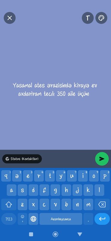 Kirayə mənzillər: Yasamal ATEŞ ərazisində ailə üçün təcili kirayə ev axtarılır. Aylıq