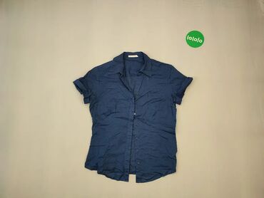 Koszule i bluzki: Koszula, L (EU 40), wzór - Jednolity kolor, kolor - Niebieski