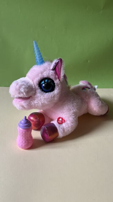 милые игрушки: Милая интерактивная Единорожка, умеет моргать, петь и рассказывать