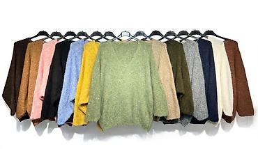 lidl helanke: Ženski oversize džemper sa V-izrezom - Kroj: opušten, široke raglan — 5