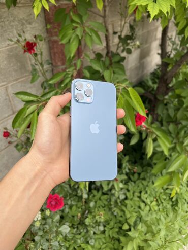 скупка сотовых телефонов: IPhone 12 Pro Max, Б/у, 256 ГБ, Синий, Защитное стекло, Чехол, 78 %