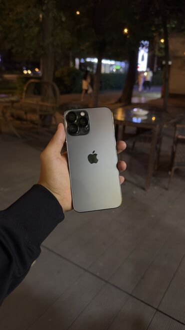 iphone 13 256: IPhone 13 Pro Max, Колдонулган, 256 ГБ, Кара, Заряддоочу түзүлүш, Коргоочу айнек, Каптама, 85 %