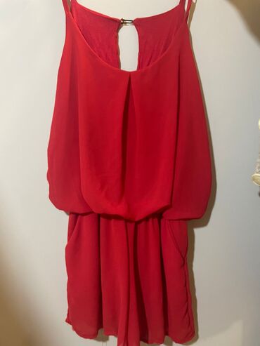 crveni komplet pantalone i sako: M (EU 38), Jednobojni, bоја - Crvena