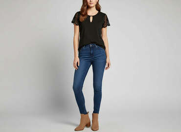 sukienka z piórami shein: Shein, T-shirt damski, rozmiar L