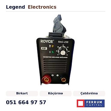 lazer acar: Elanın başlığı: Qaynaq aparatı Royce RAC-250 Qaynaq aparatı Royce — 1