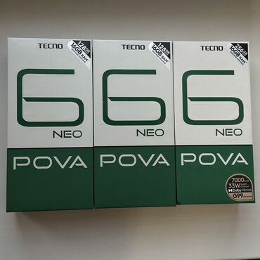 телефон баасы: Tecno Pova 6 Neo, Новый, 128 ГБ, 1 SIM, 2 SIM