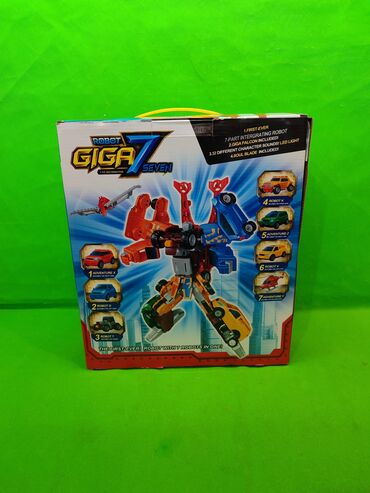Игрушки: Тобот Гига 7 робот игрушка🌟 Комплектация товара: робот из 6 машинок и at lalafo.kg — 7 Игрушки: Тобот Гига 7 робот игрушка🌟 Комплектация товара: робот из 6 машинок и — 7