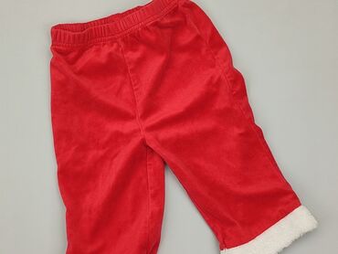 spodenki materiałowe: Baby material trousers, 9-12 months, 74-80 cm, condition - Good