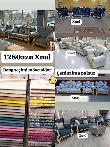 tek divan: Klassik mebel dəsti və ayrı-ayrı mebellər - Klassik yemək masası: Ağ — 2