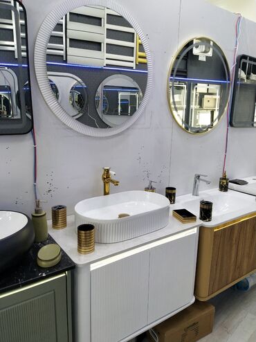 canaq metbex ucun: Mətbəx və ya hamam üçün modern lavabo dəsti - Üst lavabo: oval