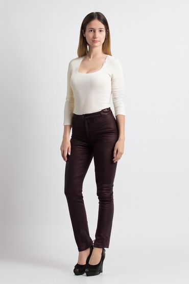 srebrne legginsy: LeviS, Material trousers for women, XS (EU 34)