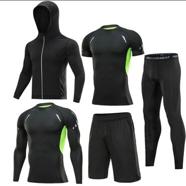 утеплённый спортивный костюм: Спортивный костюм цвет - Черный