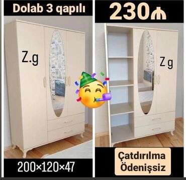 шкаф для коридора: Qarderob, paltar dolabı, Düz dolab