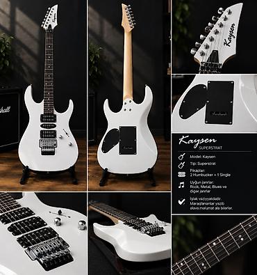 gitara ucun pedal: Kaysen Superstrat elektrik gitara BARTER MARAGLIDIR - Model: Kaysen - — 1