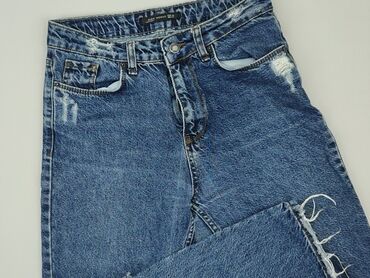 szorty damskie czarne jeansowe: Jeans, XS (EU 34), condition - Very good