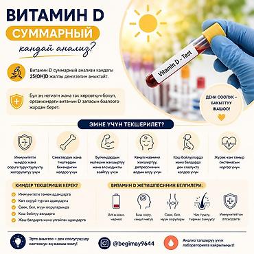 Красота и здоровье: Анализ на витамин D (25(OH)D) Что это: - Лабораторный тест на общий — 1