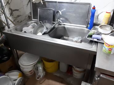 Biznes üçün program təminatı: Iki gozlu moyka 400m krani ustunde temiz qalin nerj materialdan