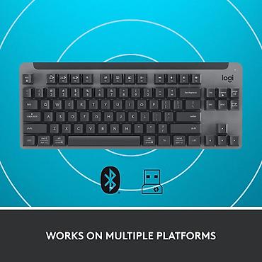 logitech mx: Клавиатура, Logitech, Механическая, Bluetooth, Проводное подключение, Размер: 80% — 1