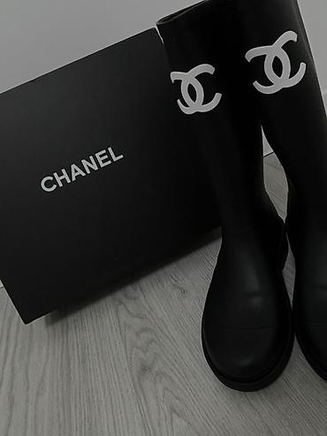 bot 384: Сапоги, 37, Chanel, Новый, цвет - Черный — 2