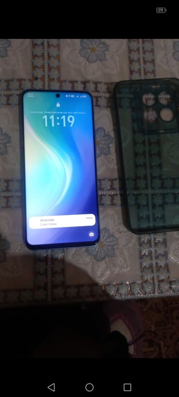 telefon kabraları: Honor 8A Pro, 256 GB, rəng - Göy, Barmaq izi