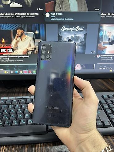 samsung star plus: Samsung Galaxy A51, 128 GB, rəng - Qara, Barmaq izi — 2