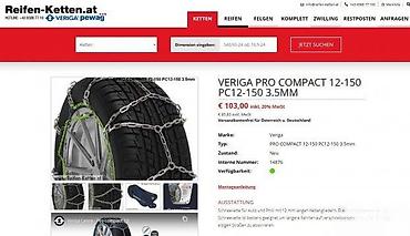 Ostalo: VERIGA PRO Compact 12 – lanci za sneg, veličina 065 - Set: 1 par — 12