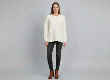 sweter z odkrytymi ramionami zara: Women`s knitwear, size One size