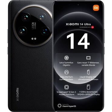 xiaomi телефон: Xiaomi, 14, Новый, 512 ГБ, цвет - Черный, 2 SIM