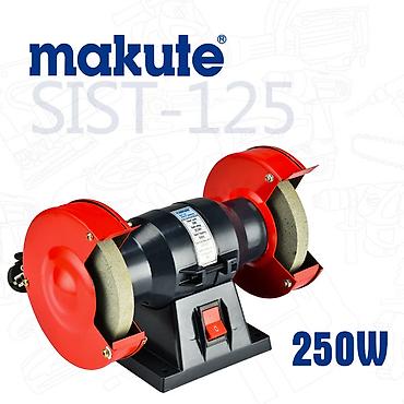 bicaq itiləyən: Makute SIST-125 iki daşlı dəzgah daşlayıcı - Güc: 250W - Disk ölçüsü — 1