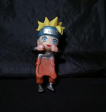 panda kids: Naruto temalı fiqur/oyuncaq - Dizayn: Sarı saçlı, mavi başlıq və — 1