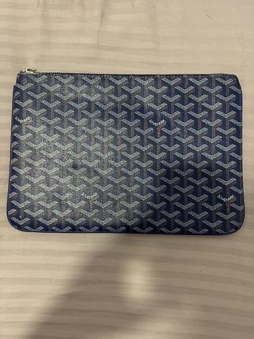 комтер: Сумка через плечо Goyard Paris в черно-сером цвете с фирменным узором — 4